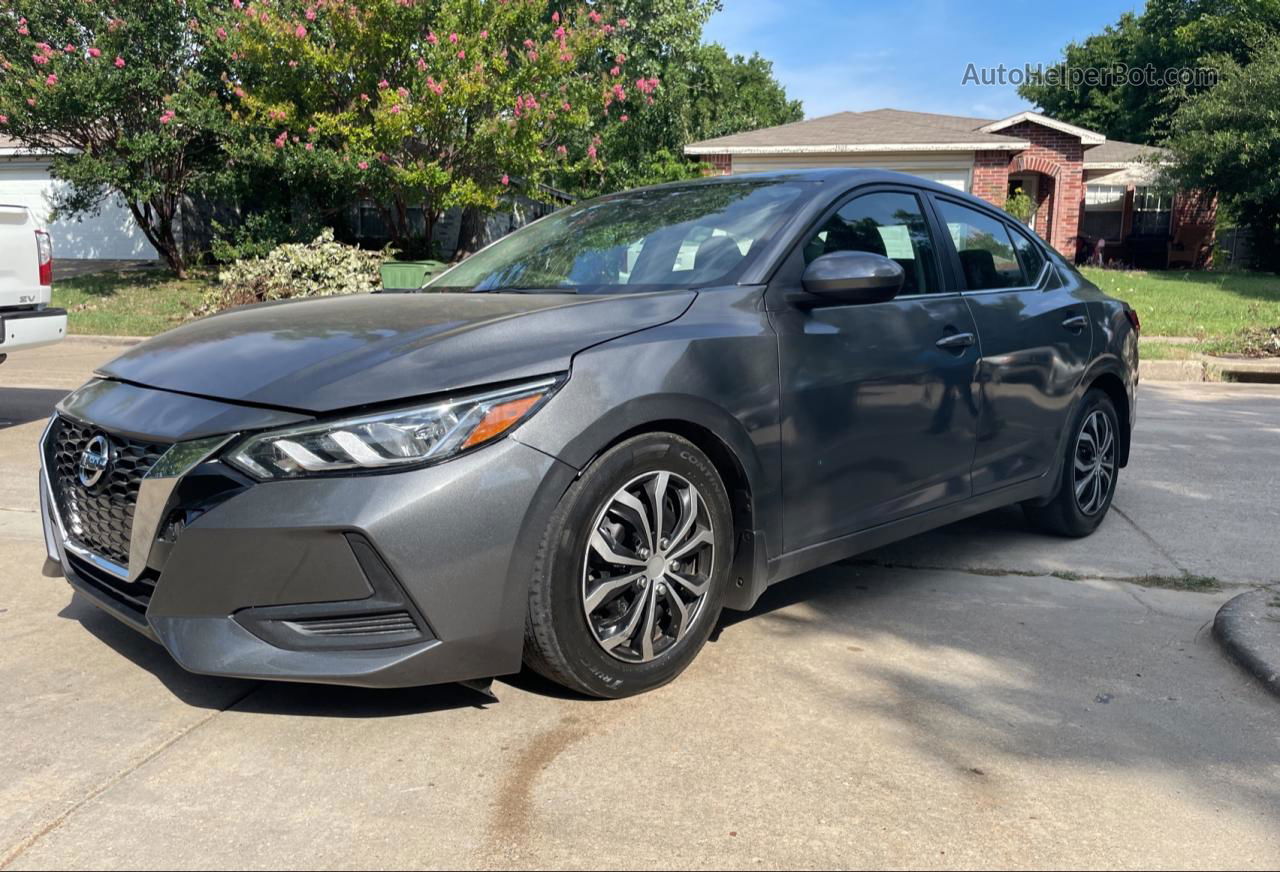 2020 Nissan Sentra S Gray vin: 3N1AB8BV7LY291681