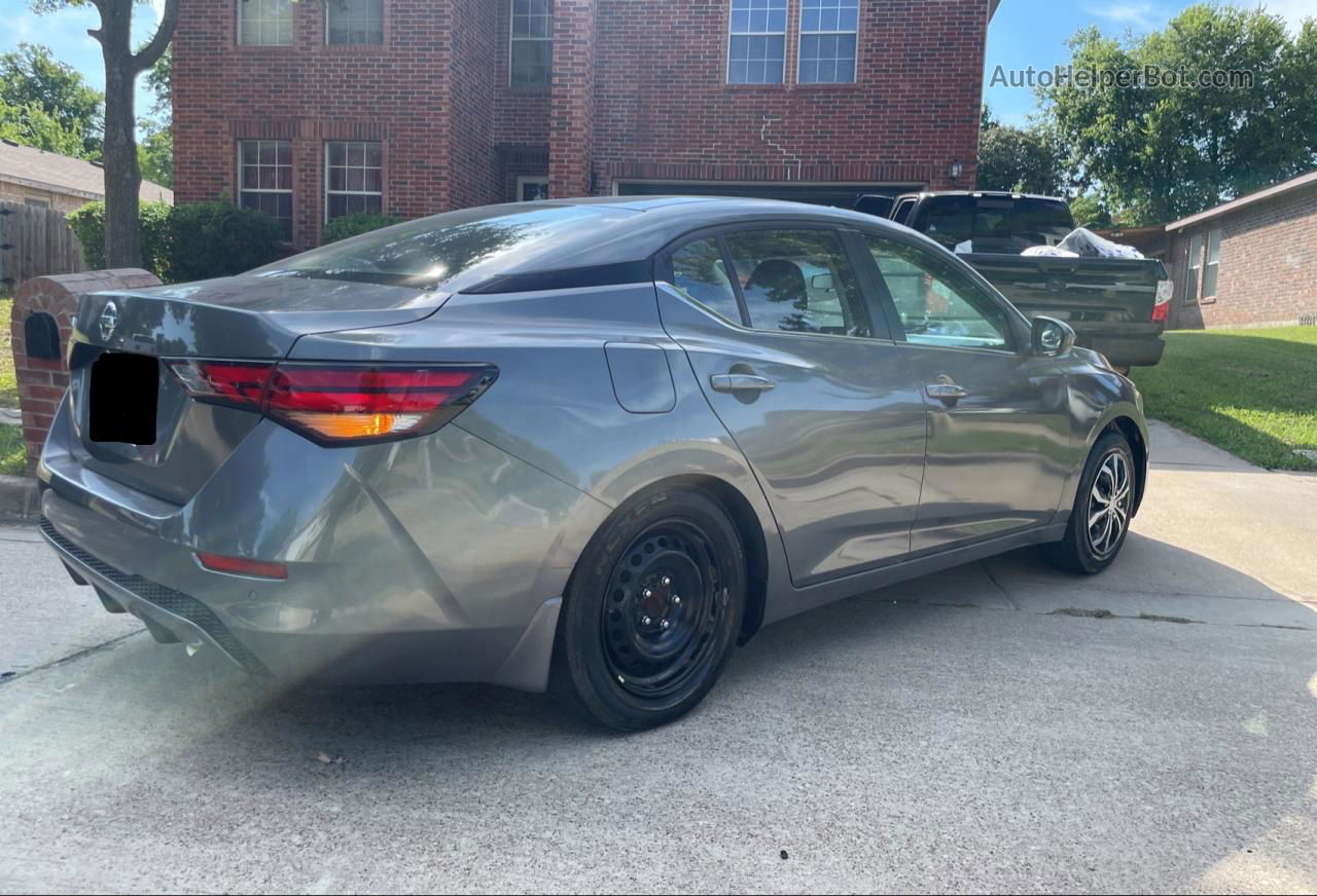 2020 Nissan Sentra S Gray vin: 3N1AB8BV7LY291681