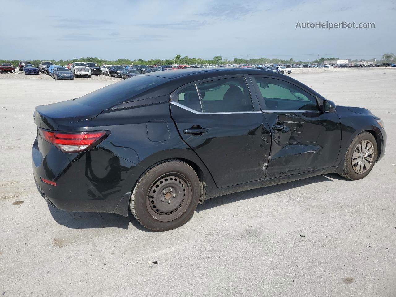 2021 Nissan Sentra S Черный vin: 3N1AB8BV7MY265664