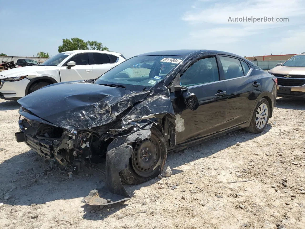 2021 Nissan Sentra S Black vin: 3N1AB8BV7MY290175