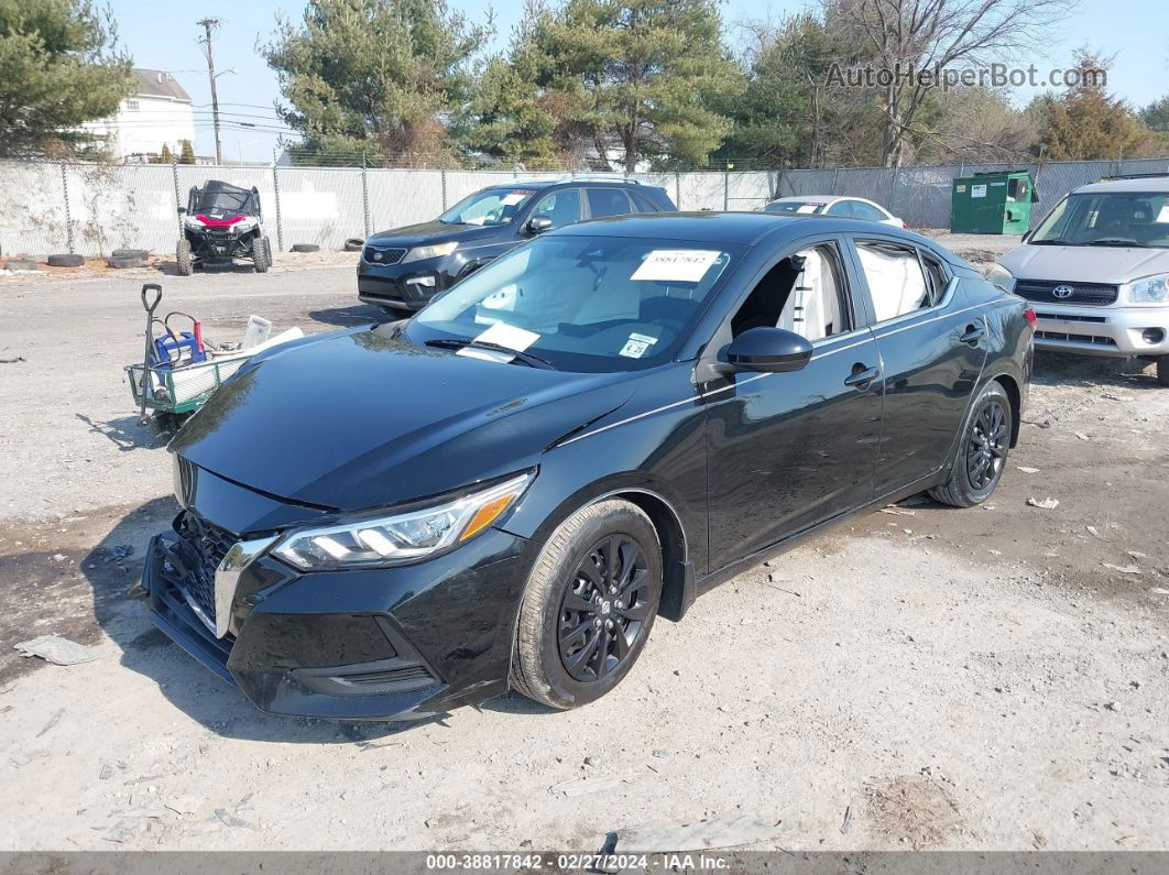 2020 Nissan Sentra S Xtronic Cvt Black vin: 3N1AB8BV8LY216150