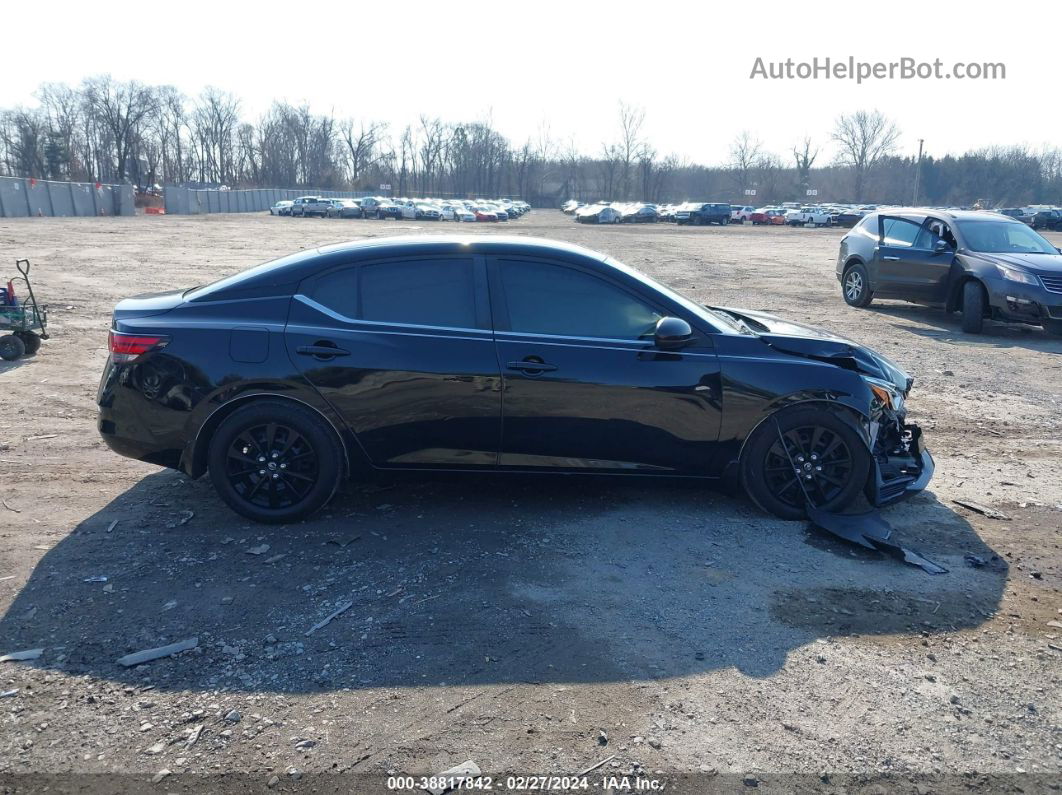 2020 Nissan Sentra S Xtronic Cvt Black vin: 3N1AB8BV8LY216150