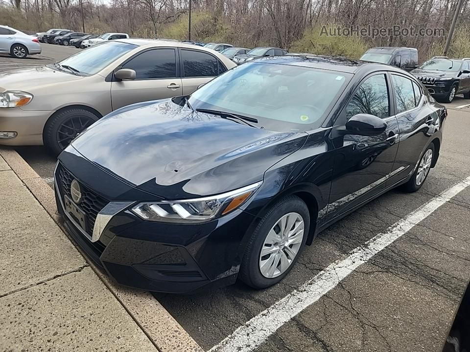 2021 Nissan Sentra S Black vin: 3N1AB8BV8MY232415