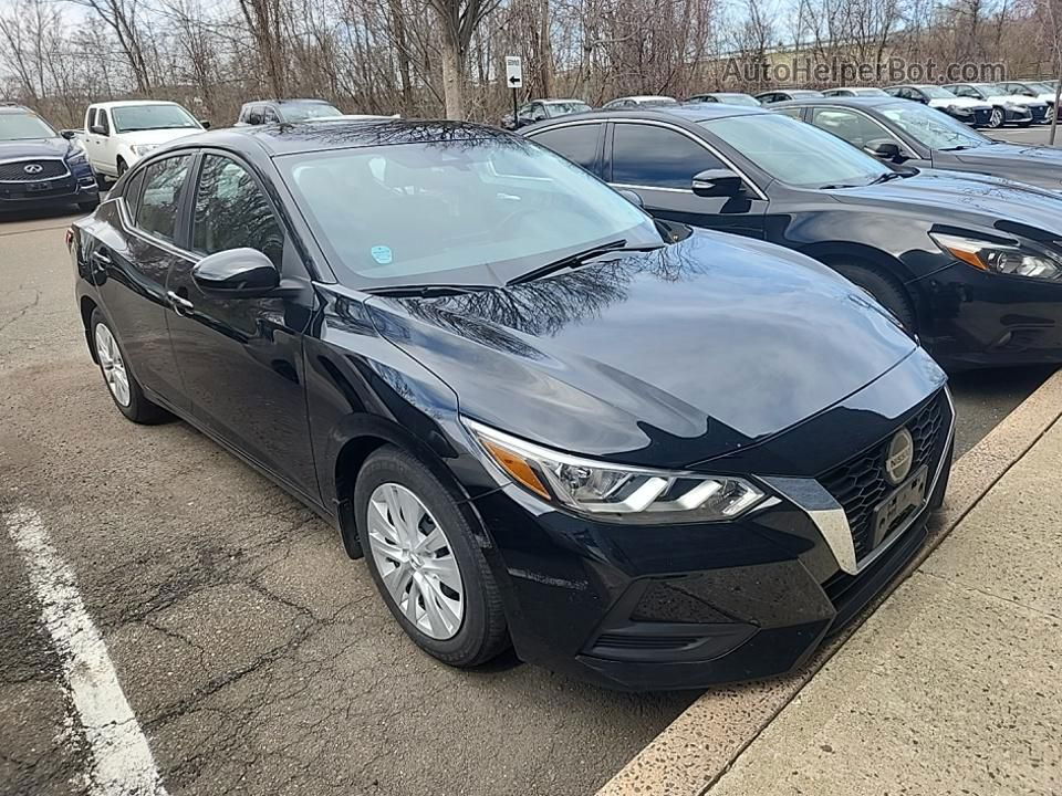 2021 Nissan Sentra S Black vin: 3N1AB8BV8MY232415