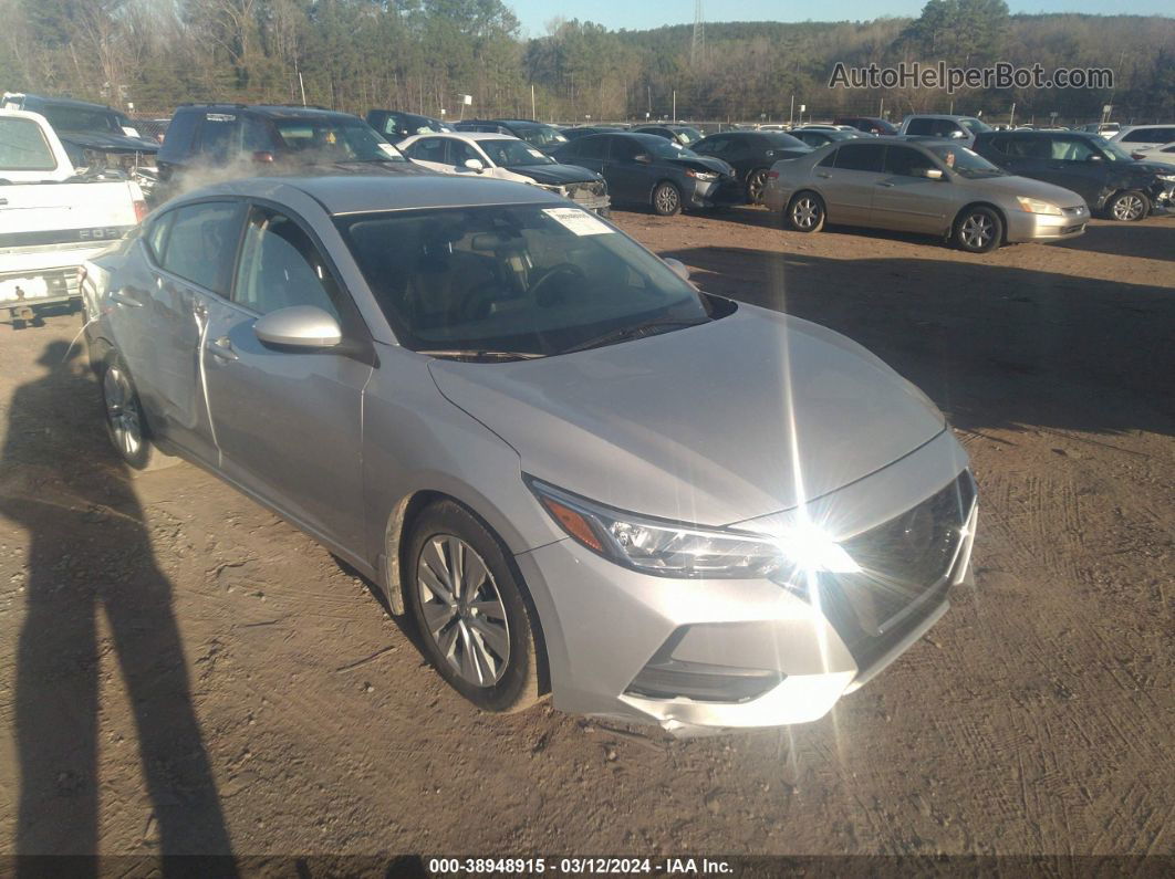 2021 Nissan Sentra S Xtronic Cvt Серый vin: 3N1AB8BV8MY256956