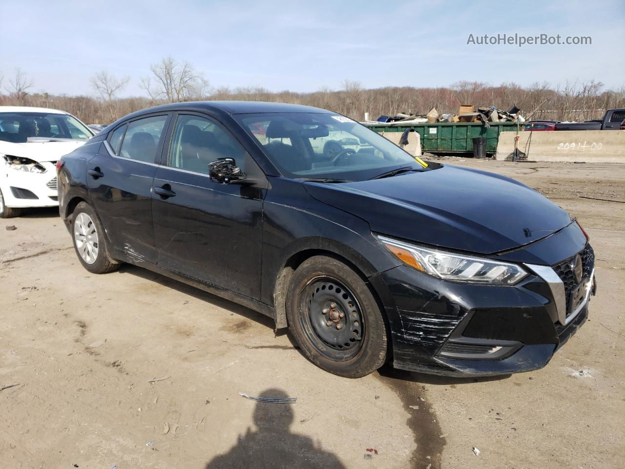 2020 Nissan Sentra S Black vin: 3N1AB8BV9LY296798