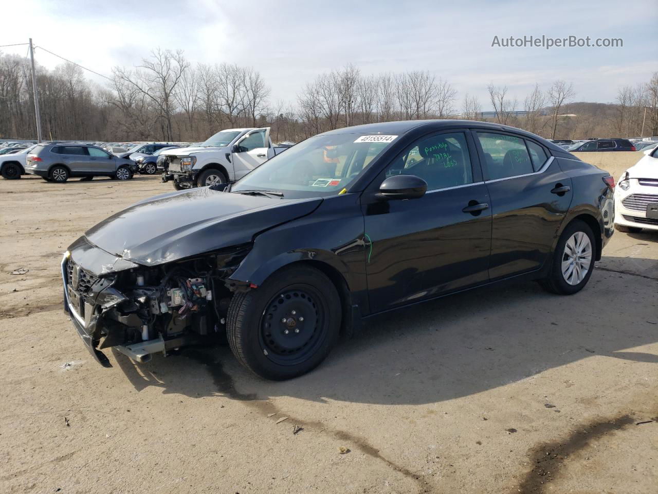 2020 Nissan Sentra S Black vin: 3N1AB8BV9LY296798