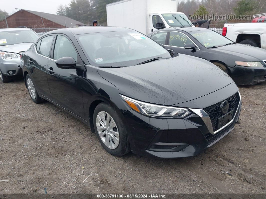 2021 Nissan Sentra S Xtronic Cvt Black vin: 3N1AB8BV9MY232083