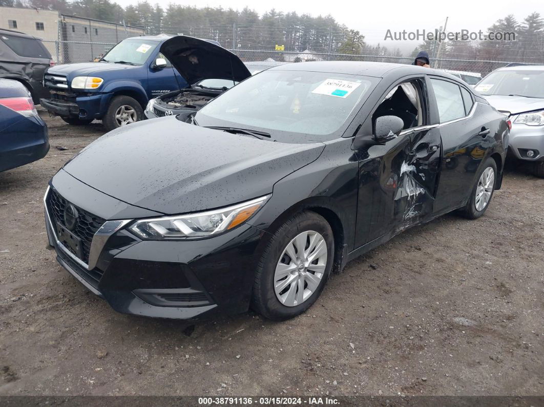 2021 Nissan Sentra S Xtronic Cvt Black vin: 3N1AB8BV9MY232083