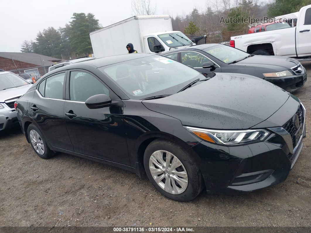 2021 Nissan Sentra S Xtronic Cvt Black vin: 3N1AB8BV9MY232083