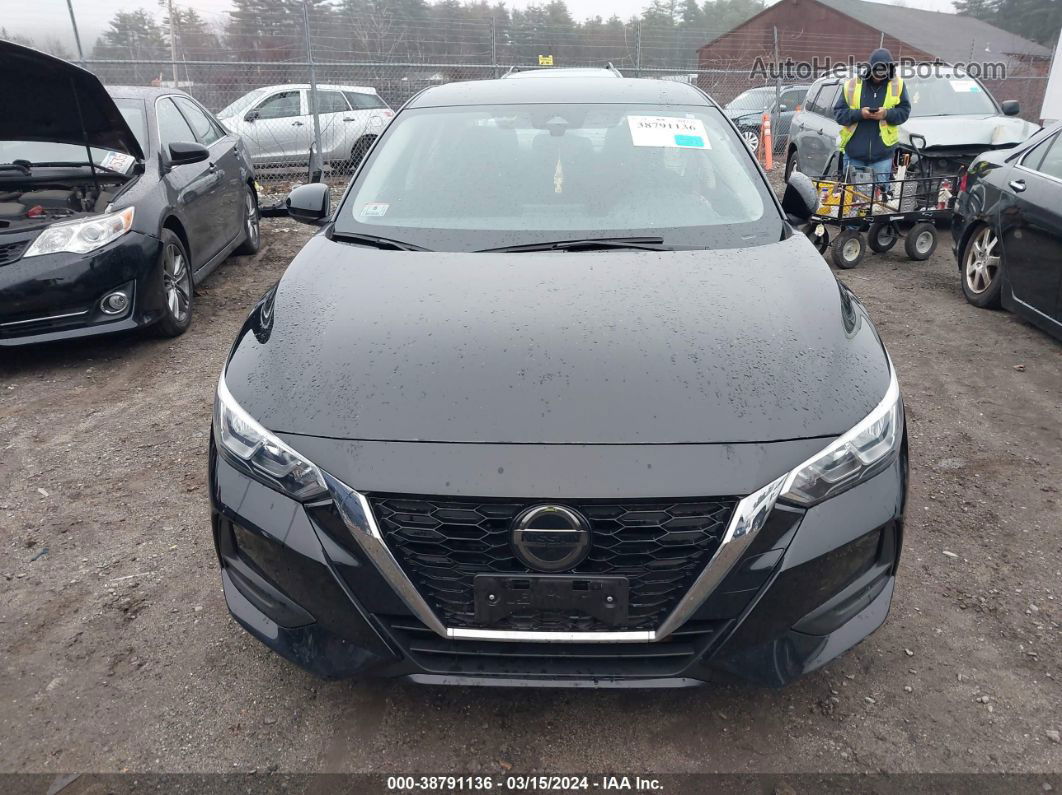 2021 Nissan Sentra S Xtronic Cvt Black vin: 3N1AB8BV9MY232083