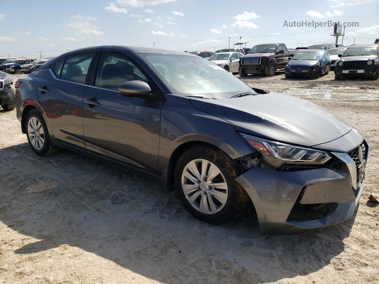 2021 Nissan Sentra S Gray vin: 3N1AB8BV9MY252902