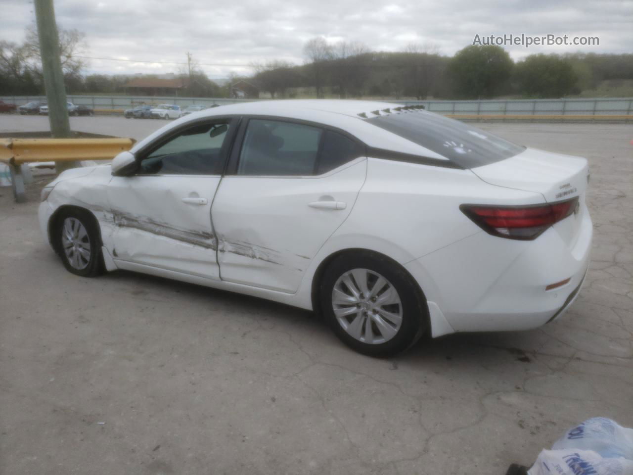 2020 Nissan Sentra S White vin: 3N1AB8BVXLY233547