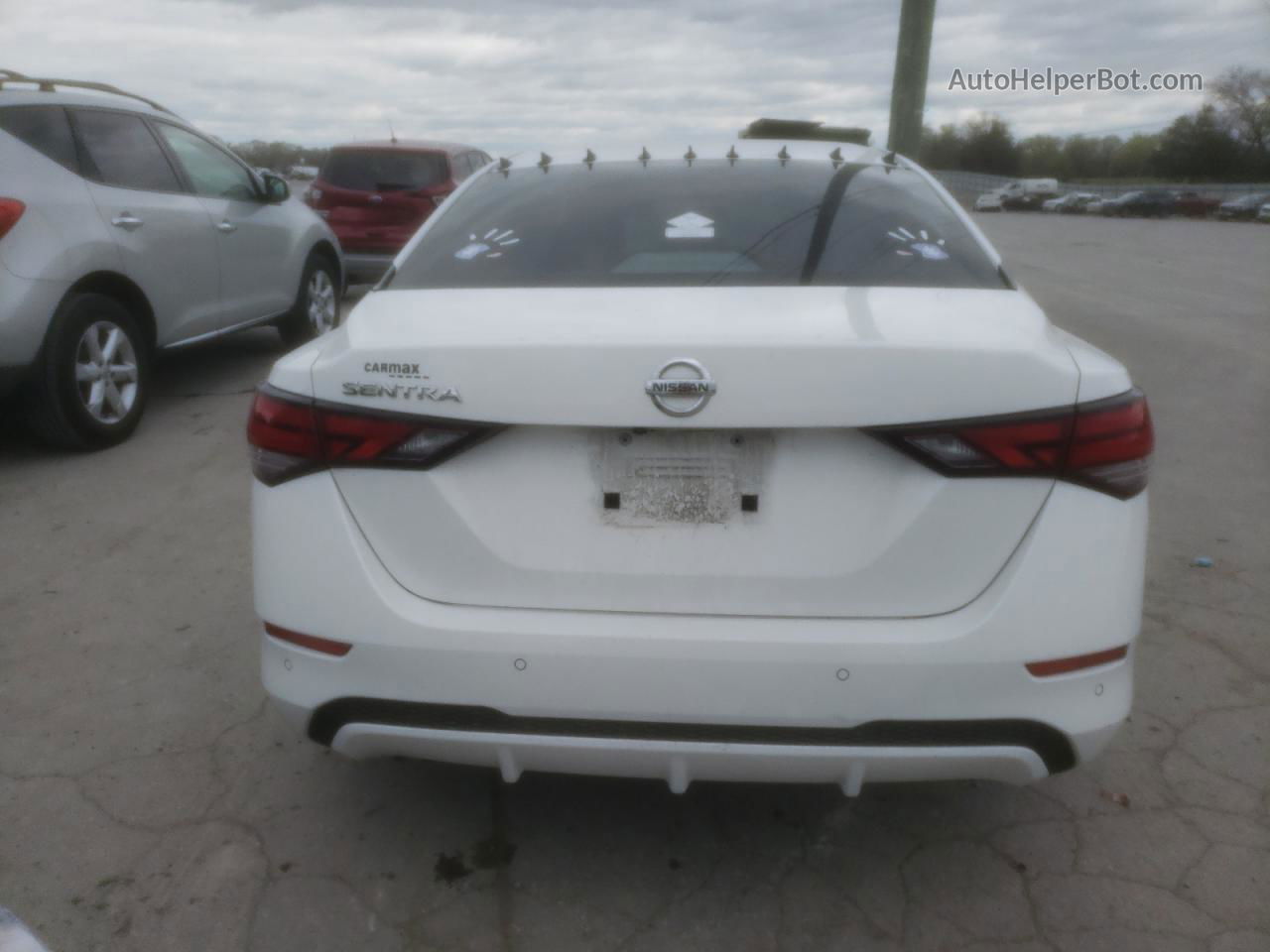 2020 Nissan Sentra S White vin: 3N1AB8BVXLY233547