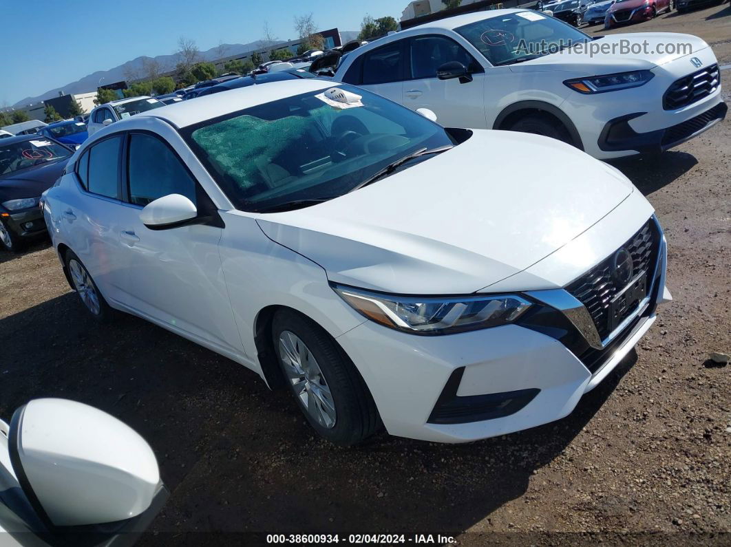 2020 Nissan Sentra S Xtronic Cvt White vin: 3N1AB8BVXLY244869