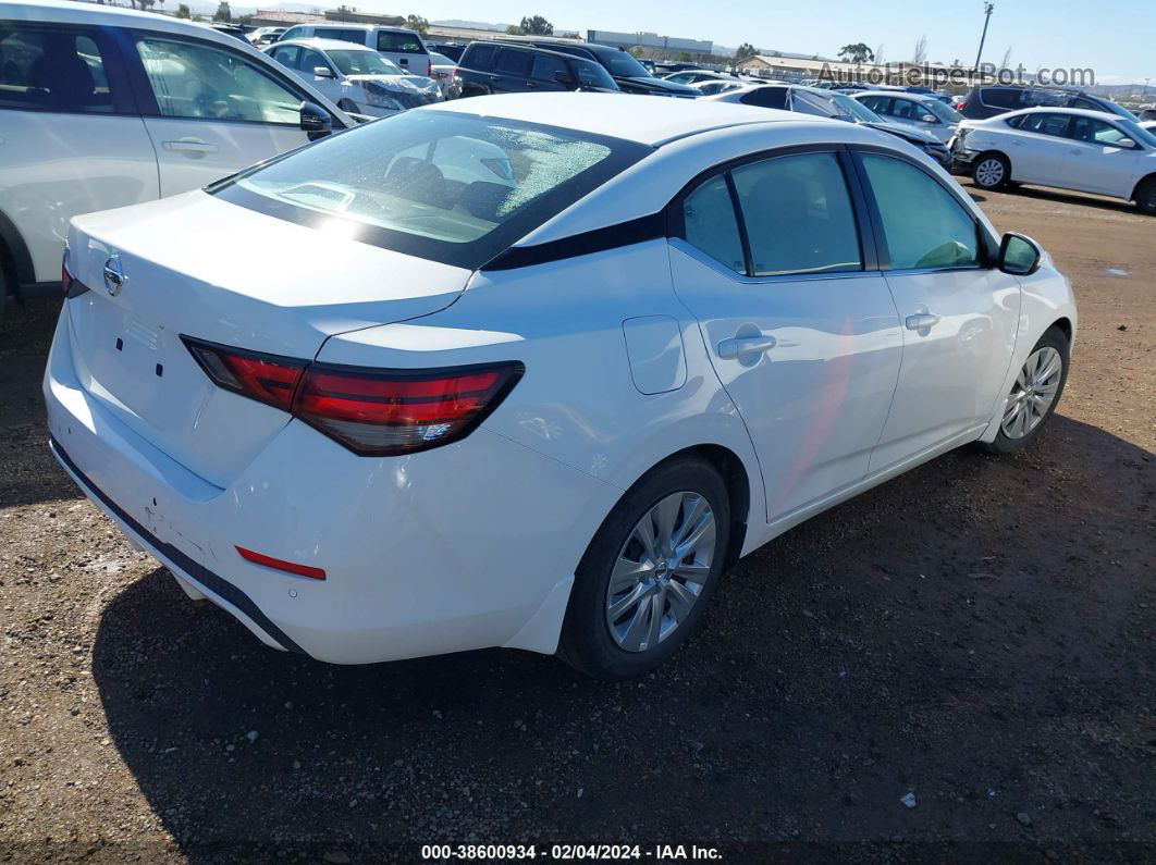 2020 Nissan Sentra S Xtronic Cvt White vin: 3N1AB8BVXLY244869