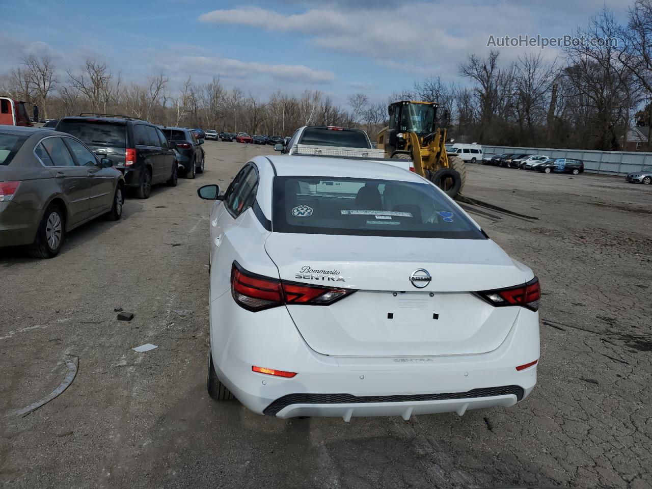 2023 Nissan Sentra S White vin: 3N1AB8BVXPY296119