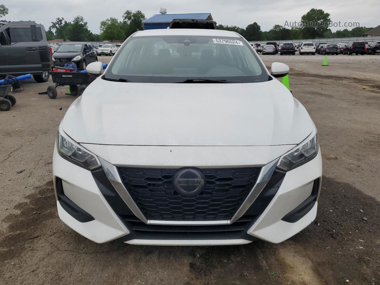 2020 Nissan Sentra Sv White vin: 3N1AB8CV0LY243728