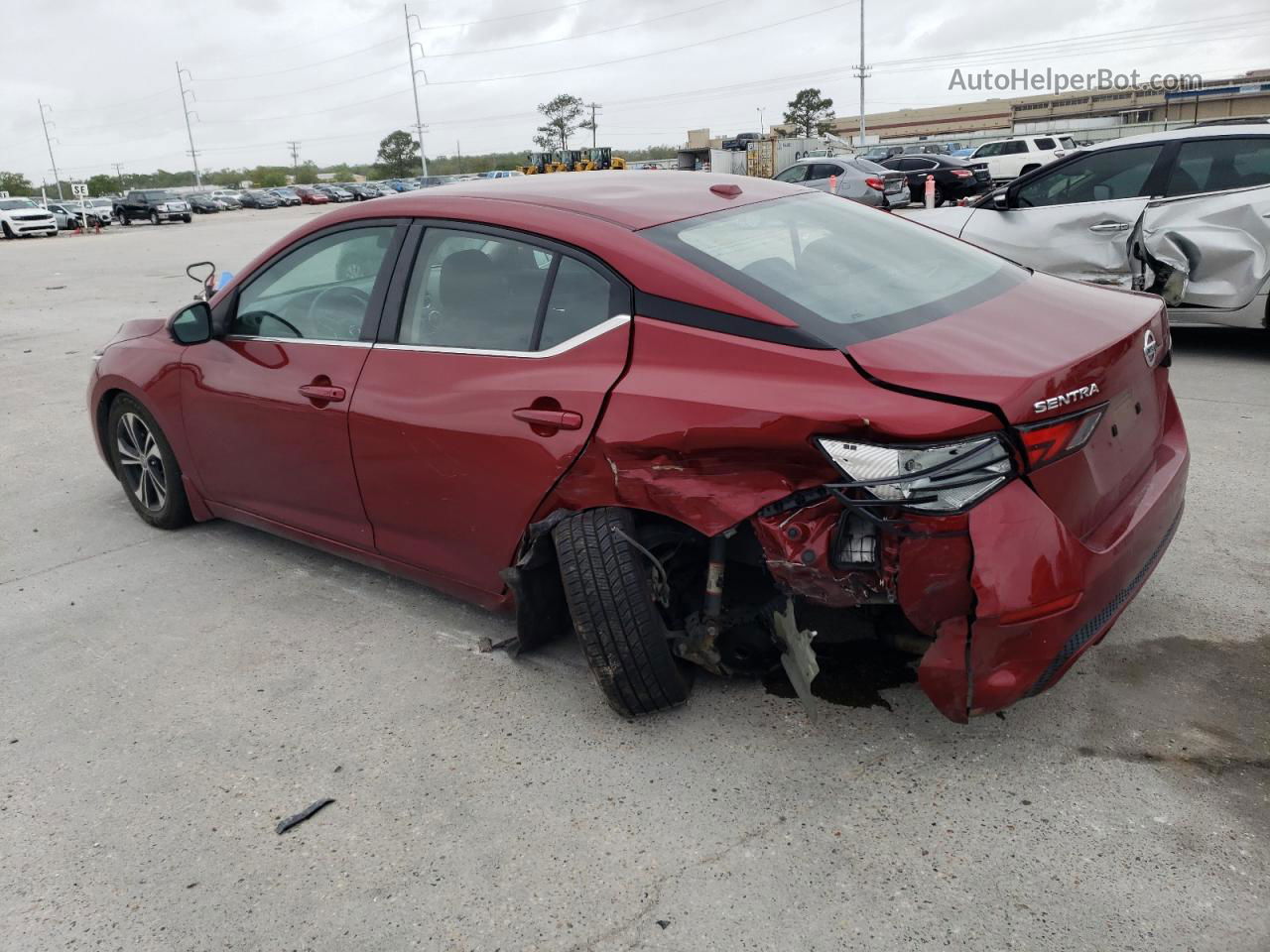 2020 Nissan Sentra Sv Red vin: 3N1AB8CV0LY269567