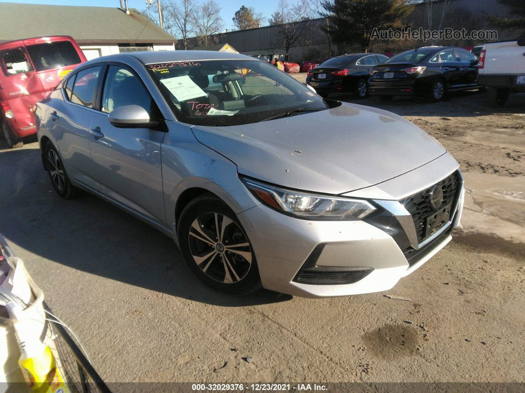 2020 Nissan Sentra Sv Серебряный vin: 3N1AB8CV0LY280116