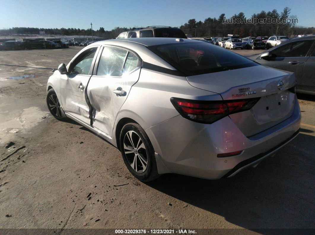 2020 Nissan Sentra Sv Серебряный vin: 3N1AB8CV0LY280116