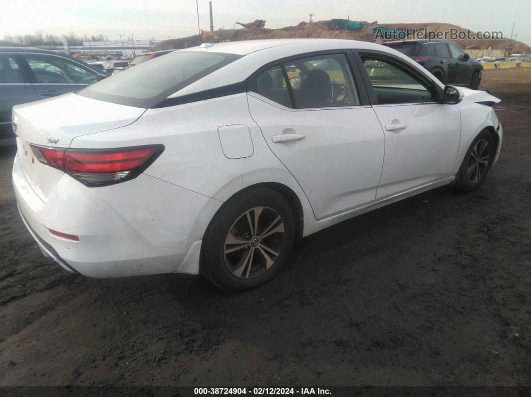 2020 Nissan Sentra Sv Xtronic Cvt White vin: 3N1AB8CV0LY281007