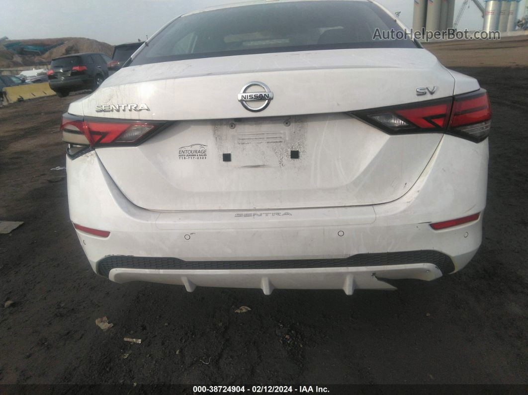 2020 Nissan Sentra Sv Xtronic Cvt White vin: 3N1AB8CV0LY281007