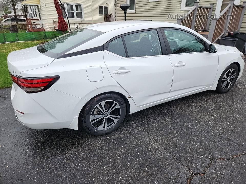 2020 Nissan Sentra Sv White vin: 3N1AB8CV0LY300235