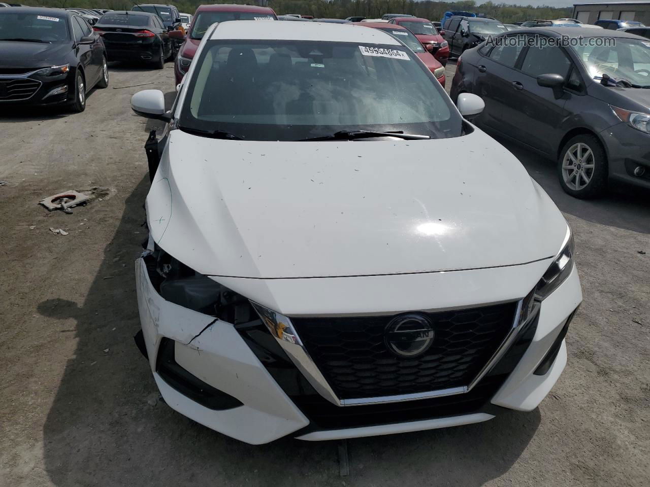 2020 Nissan Sentra Sv White vin: 3N1AB8CV0LY305337