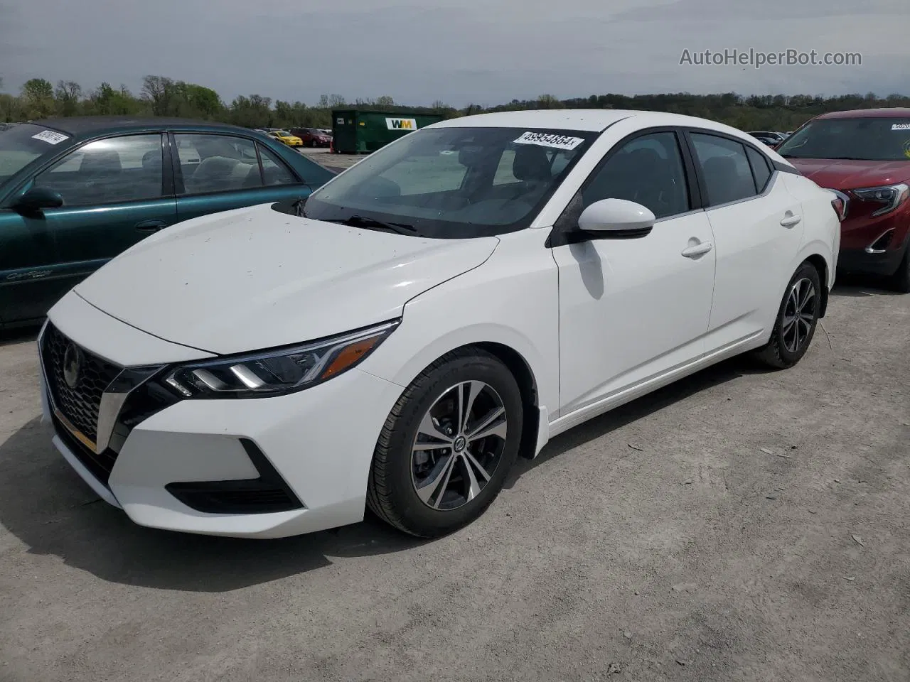 2020 Nissan Sentra Sv White vin: 3N1AB8CV0LY305337