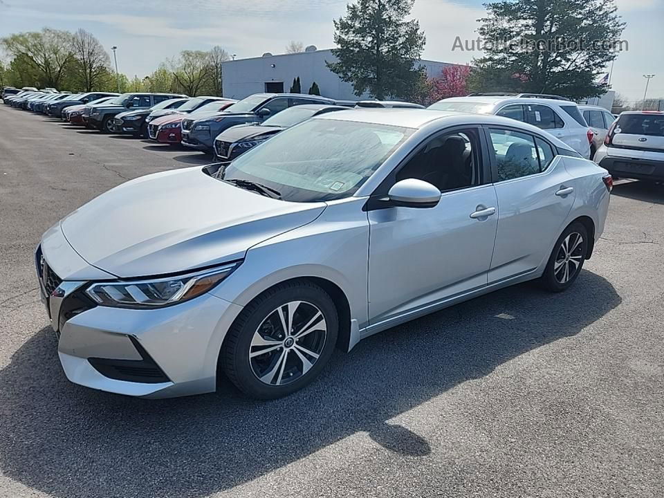 2020 Nissan Sentra Sv Серебряный vin: 3N1AB8CV0LY308674