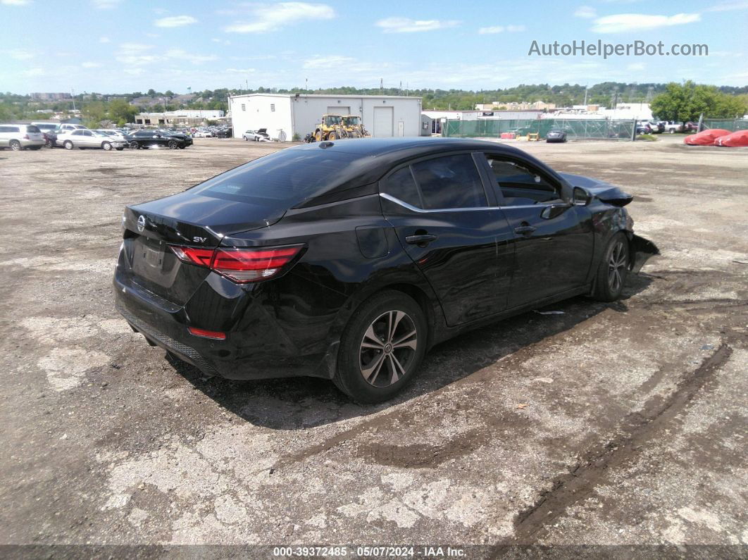 2021 Nissan Sentra Sv Xtronic Cvt Black vin: 3N1AB8CV0MY202811