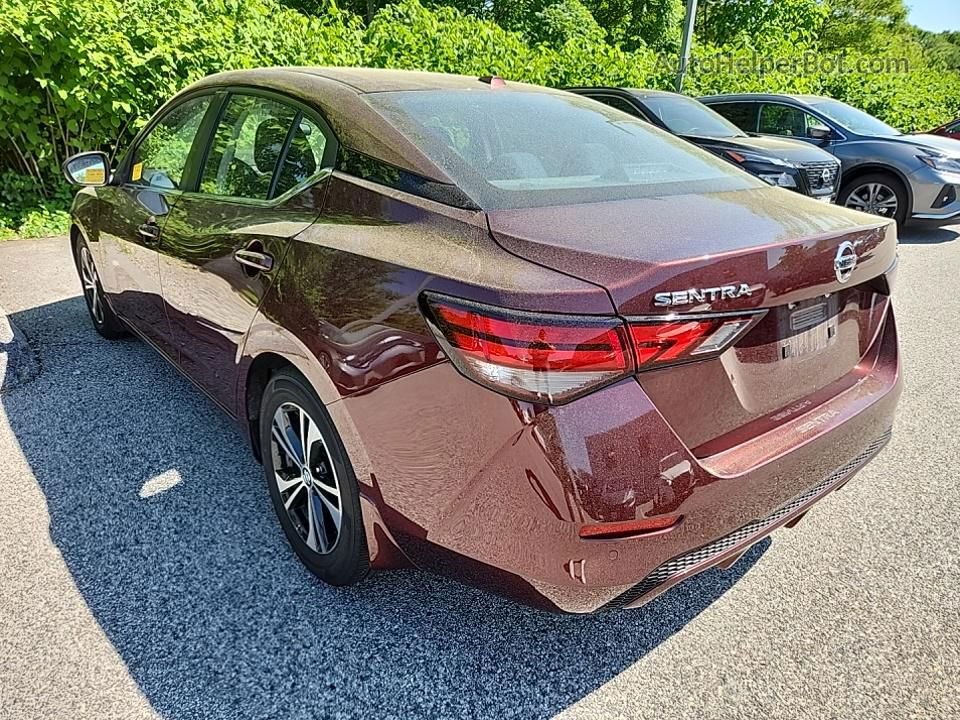 2021 Nissan Sentra Sv Red vin: 3N1AB8CV0MY211248