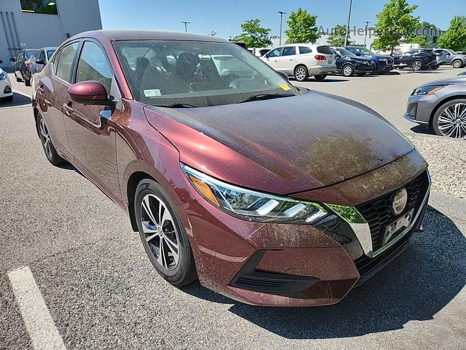 2021 Nissan Sentra Sv Red vin: 3N1AB8CV0MY211248