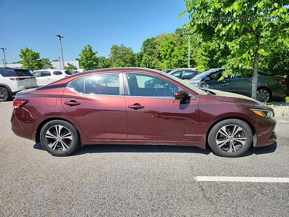 2021 Nissan Sentra Sv Red vin: 3N1AB8CV0MY211248