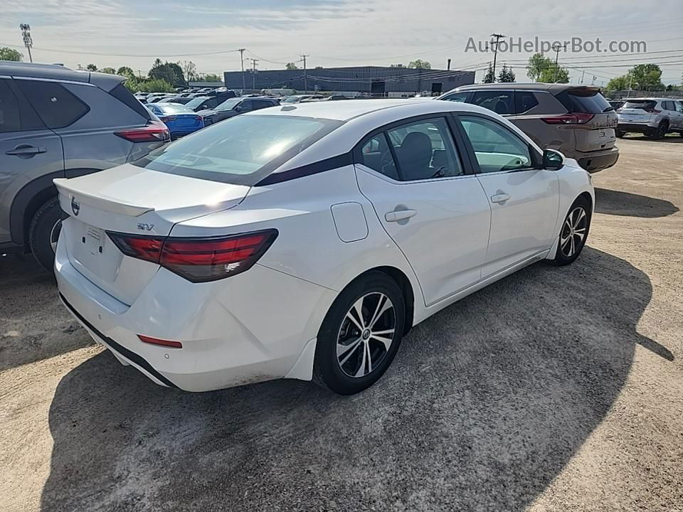 2021 Nissan Sentra Sv Белый vin: 3N1AB8CV0MY214800