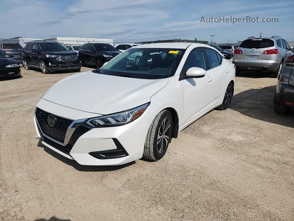 2021 Nissan Sentra Sv Белый vin: 3N1AB8CV0MY214800