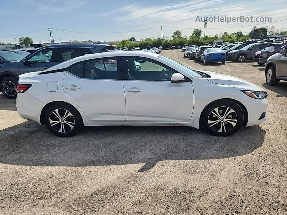 2021 Nissan Sentra Sv White vin: 3N1AB8CV0MY214800