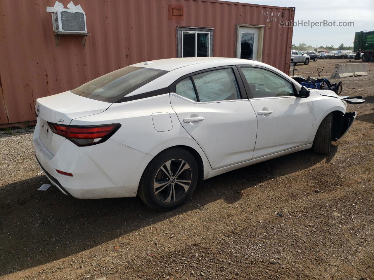 2021 Nissan Sentra Sv White vin: 3N1AB8CV0MY218829