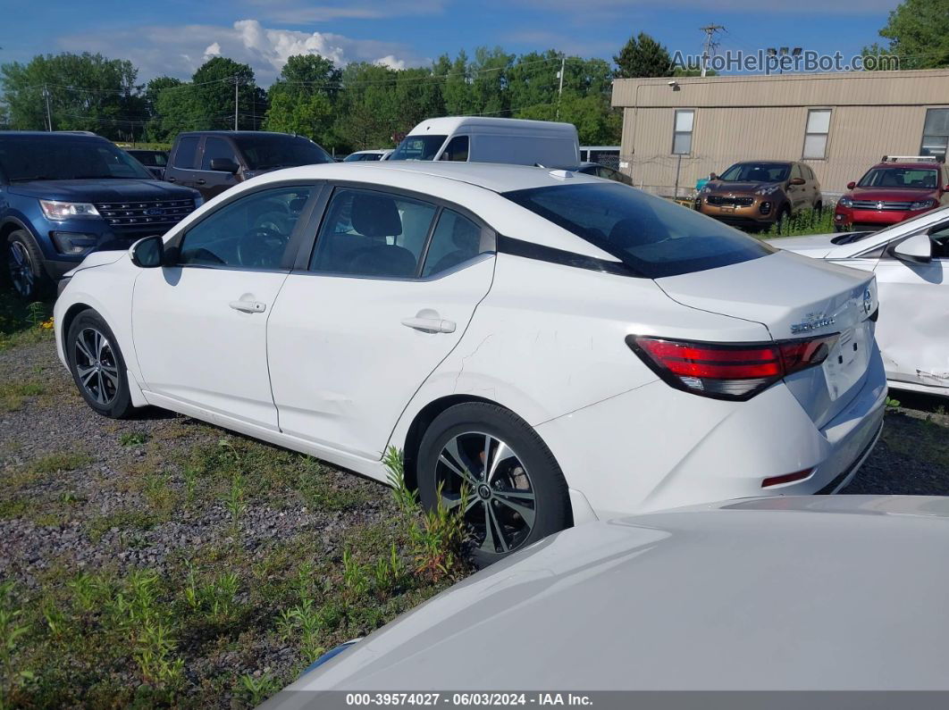 2021 Nissan Sentra Sv Xtronic Cvt White vin: 3N1AB8CV0MY232603