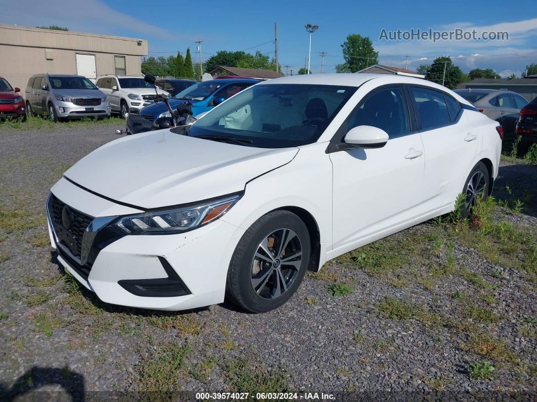 2021 Nissan Sentra Sv Xtronic Cvt White vin: 3N1AB8CV0MY232603