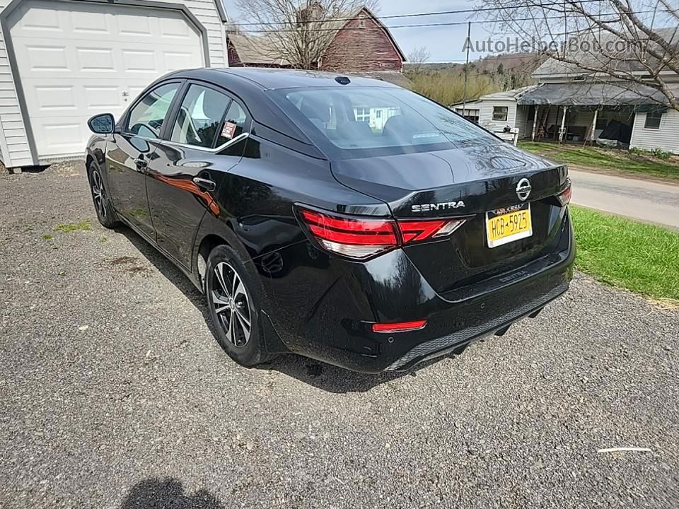 2021 Nissan Sentra Sv Black vin: 3N1AB8CV0MY232648