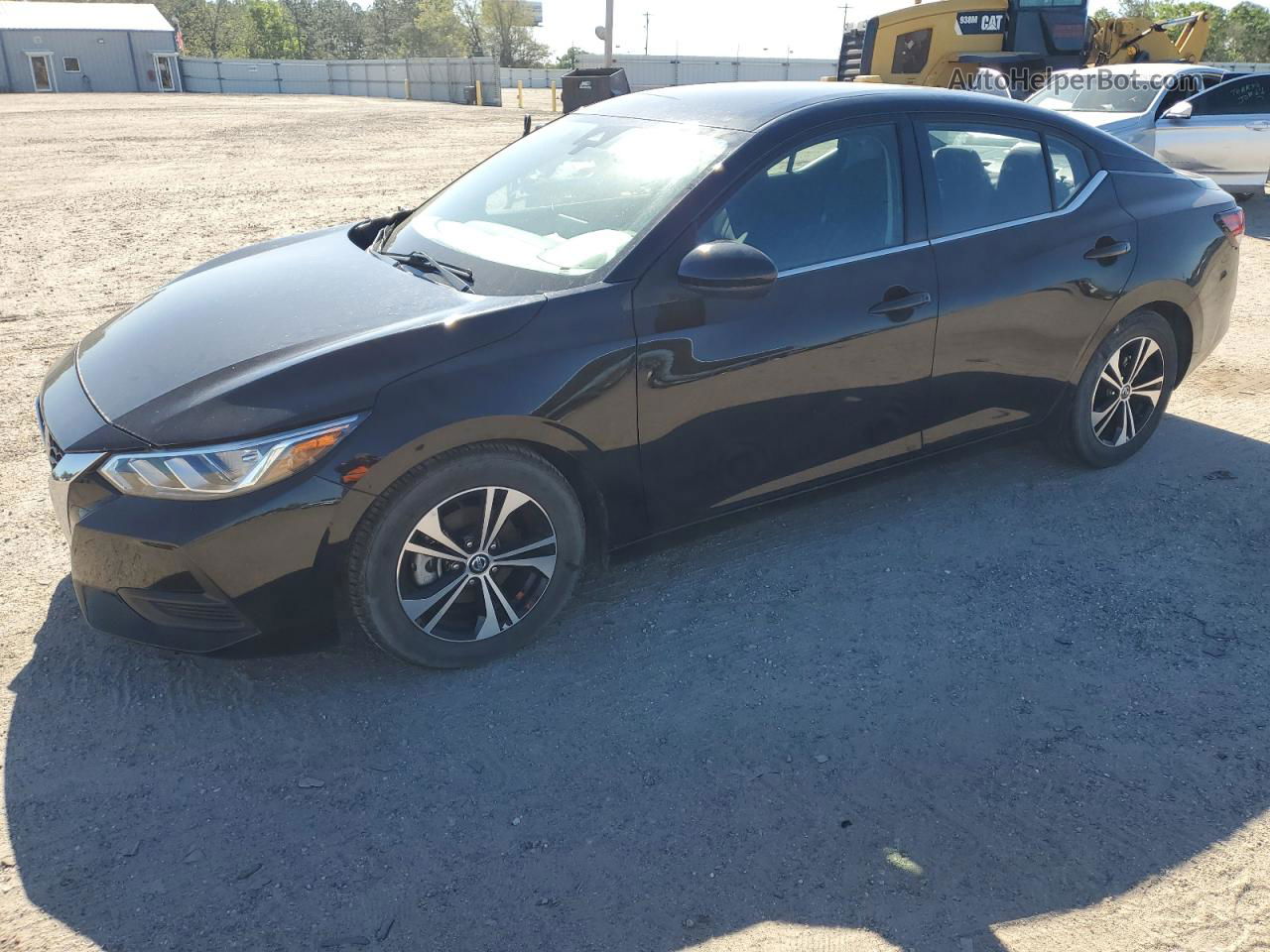 2021 Nissan Sentra Sv Черный vin: 3N1AB8CV0MY237123