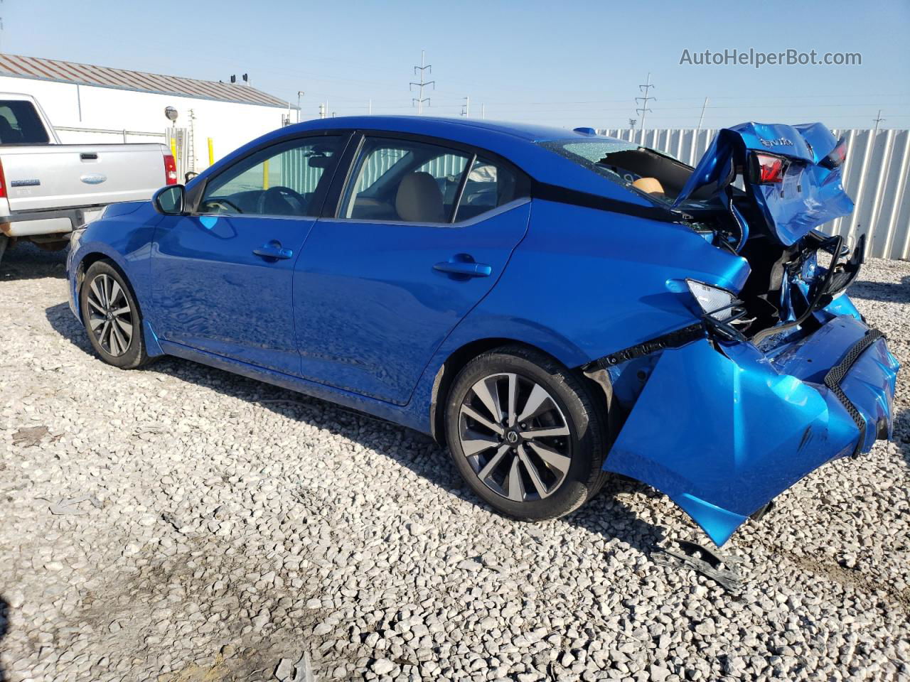 2021 Nissan Sentra Sv Blue vin: 3N1AB8CV0MY243052