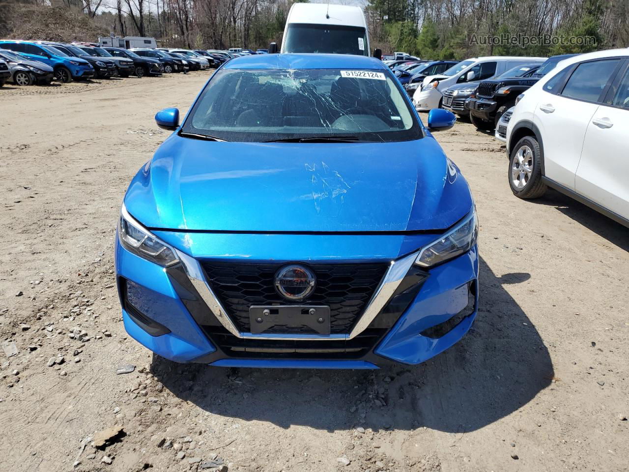 2021 Nissan Sentra Sv Blue vin: 3N1AB8CV0MY303217