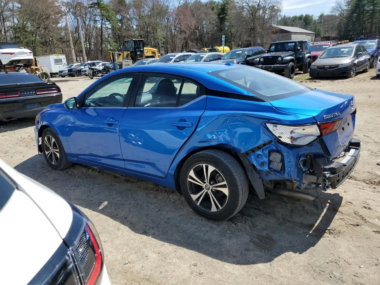 2021 Nissan Sentra Sv Blue vin: 3N1AB8CV0MY303217