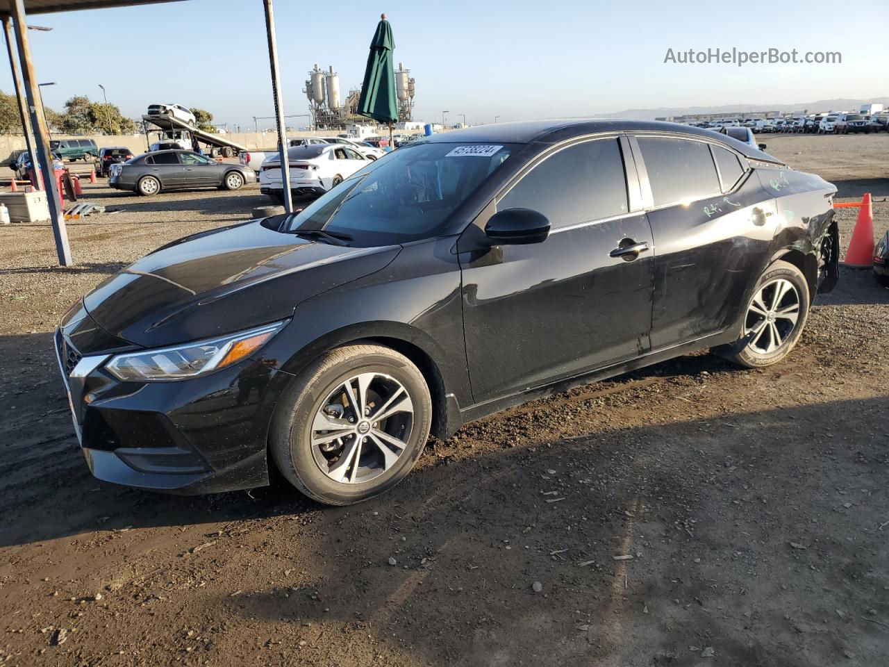 2021 Nissan Sentra Sv Black vin: 3N1AB8CV0MY311804