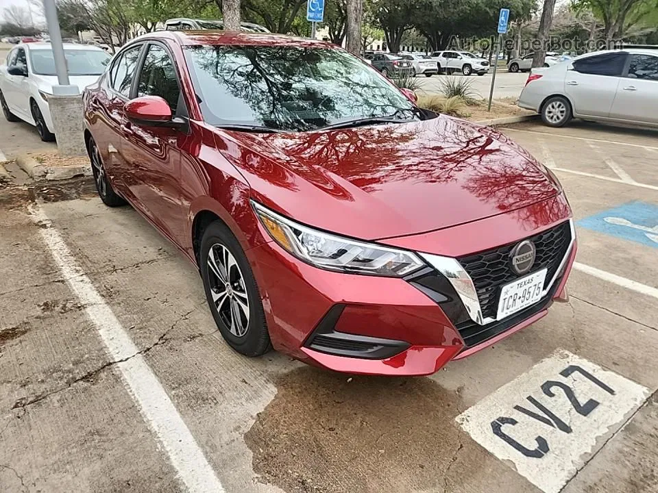 2023 Nissan Sentra Sv Red vin: 3N1AB8CV0PY311032