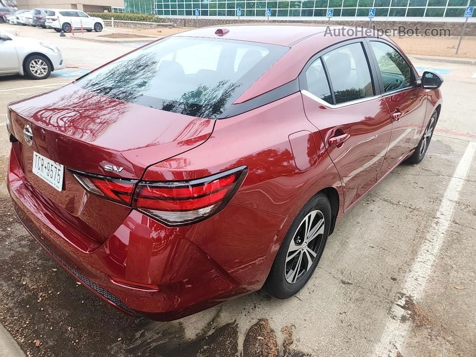 2023 Nissan Sentra Sv Red vin: 3N1AB8CV0PY311032