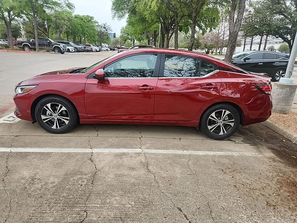 2023 Nissan Sentra Sv Red vin: 3N1AB8CV0PY311032